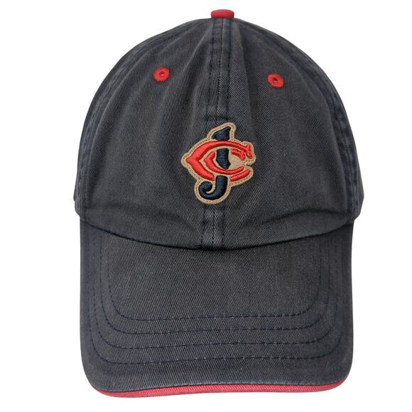 American Dry Goods Strapback Baseball Cap Black One Size Adjustable Cotton - Picture 1 of 10